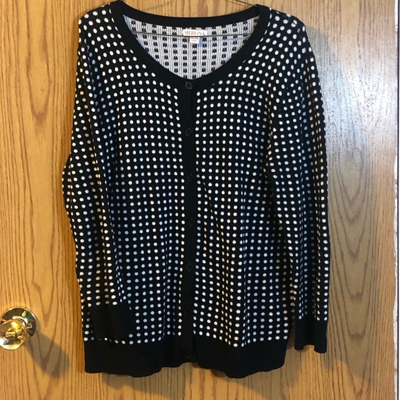 Merona Sweaters - Black & White Cardigan